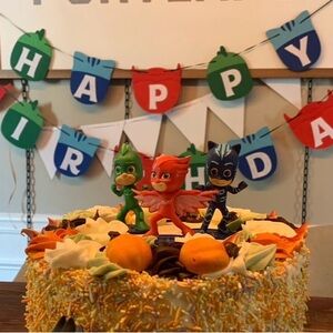 PJ Masks "HAPPY BIRTHDAY" banner